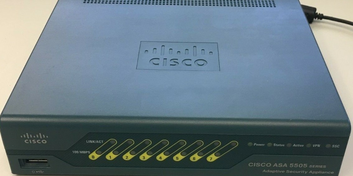 Cisco ASA 5505 v12 Adaptive Security Appliance with NEW Power Adapter + Licence