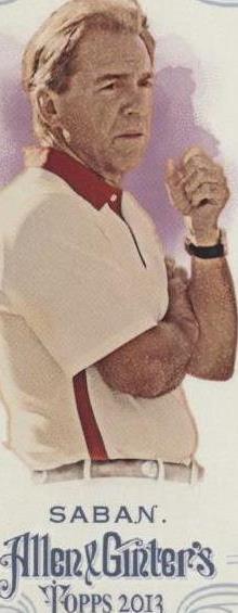 2013 Topps Allen & Ginter's Nick Saban #244