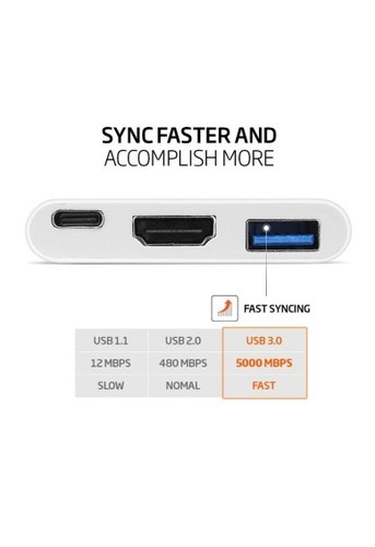 Spigen CA030C USB C Multiport Adapter Type C Multi Adapter Digital AV Adapter