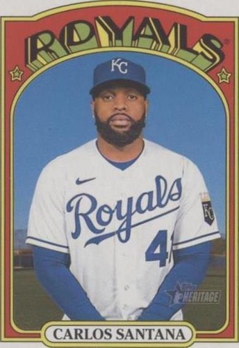 2021 Topps Heritage High Number - Carlos Santana #715