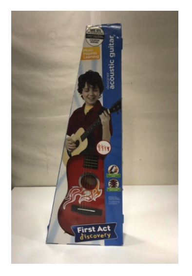 acoustic guitar - first act discovery designer red guitar