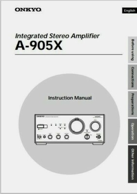 Used Onkyo A 905x Integrated Amplifiers For Sale Hifishark Com
