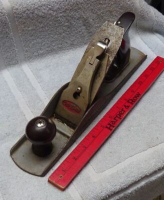 ** Vintage - CRAFTSMAN (Stanley ?) - 14 INCH BLOCK PLANE - RED Color on LOGO **