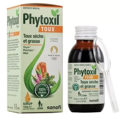 Sirop toux au thym, plantain et miel  Phytoxil 128g