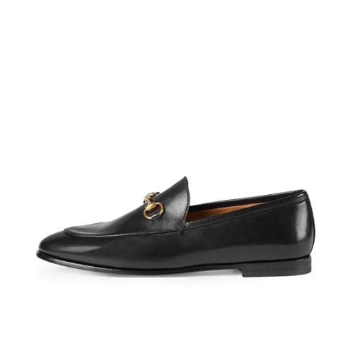 GUCCI ブラックレザー ローファー グッチ ホースビット 1953〕ウィメンズ ローファーブラック