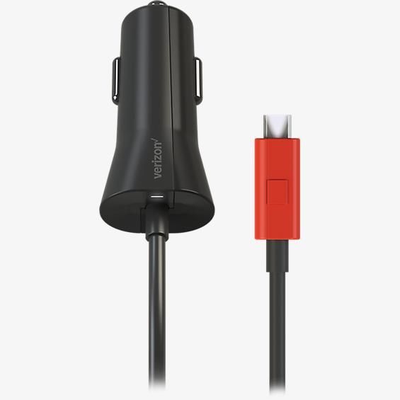 3 Pack - Verizon vehicle Charger Fast Charge Technology for Micro USB  & LED