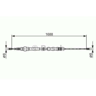 Bosch 1 987 477 833 bremsseil para VW