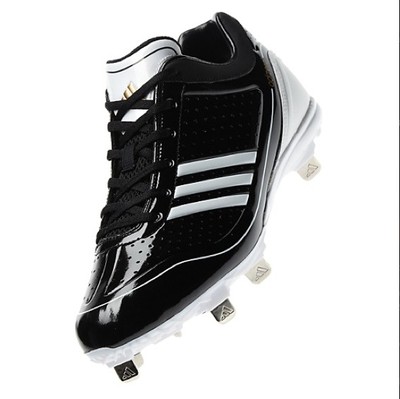 

Новые мужские бейсбольные бутсы adidas 13 adizero DIAMOND KING Black White G24748, Черный
