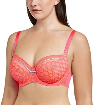 30F Gossard Lola Underwired Balcony Bra 8985 Size UK 30F Neon Pink Lingerie Sale