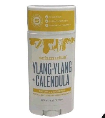 New Schmidt's Sensitive Skin Natural Deodorant Ylang-Ylang + Calendula 3.25 oz