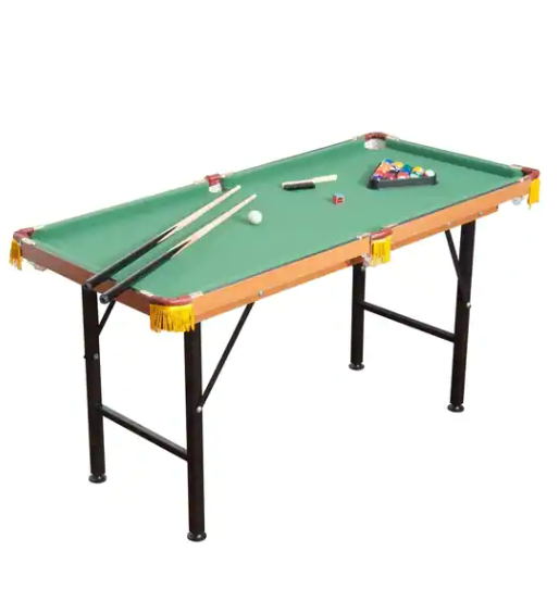 Table Pool Folding Billiard Game Portable Foldable Ft Balls 