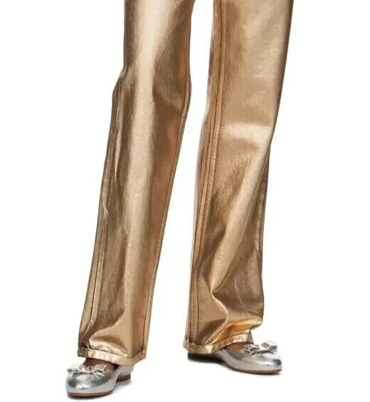 Ferragamo Varina Lizard Embossed Ballet Flats Women's 7.5 Silver Bow Top Slip On - Picture 1 of 21