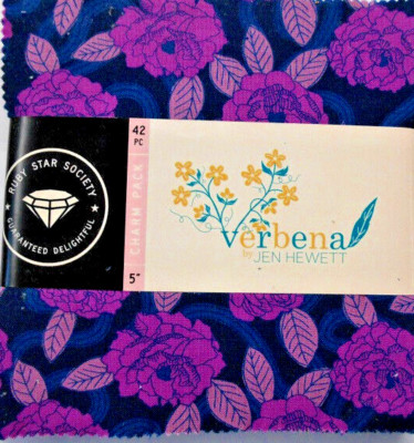 Moda FABRICS ''VERBENA''  charm packs 42 5 INCH SQUARES