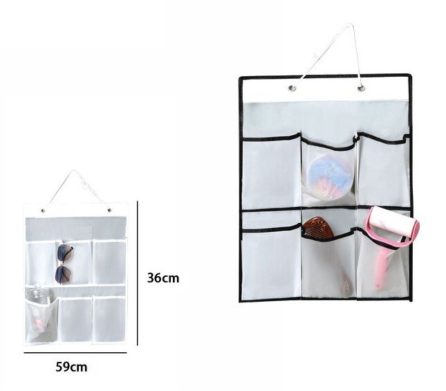 Portaoggetti Organizer Da Appendere Parete 6 Tasche In Tessuto Bagno Camera dfh