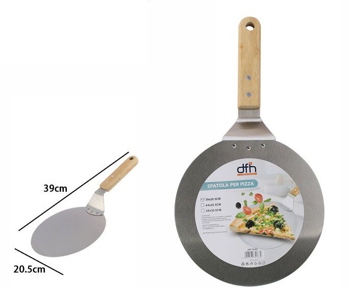 Pala Spatola Per Pizza Con Manico In Legno 39x20,5cm dfh