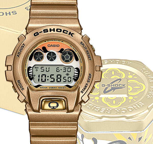 CASIO G-SHOCK DW-6900GDA-9JR BlackEyePatch Daruma Design