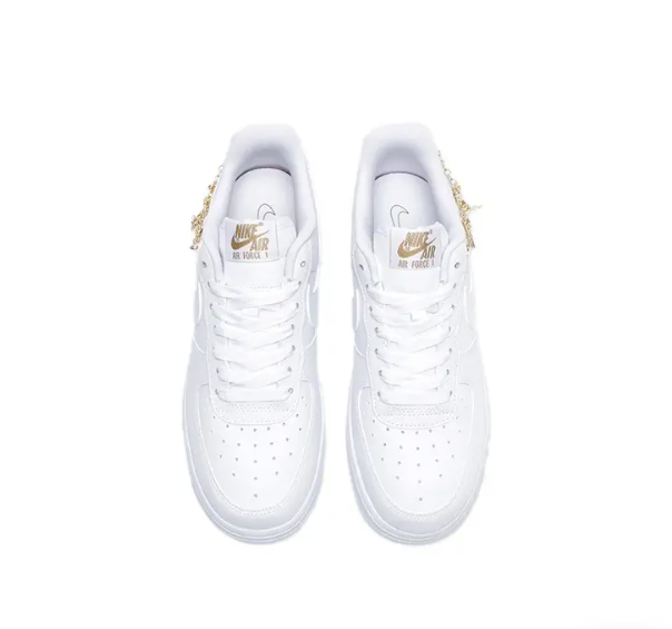 NIKE NIKE AIR FORCE 1 07 LX W LUCKY CHARMS WHITE GOLD CHAIN DD1525-100 MEN'S SHOES