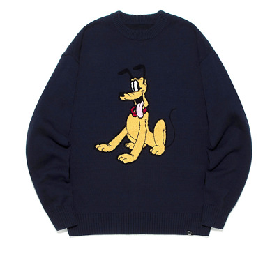 [Lee x Disney] Lee and Disney collaboration Knit Sweater Disney Pluto FREE SHIP