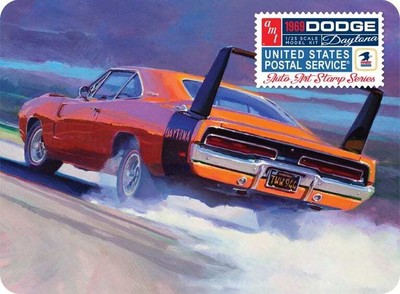 AMT 1232 1:25 1969 Dodge Charger Daytona Car with USPS Stamp