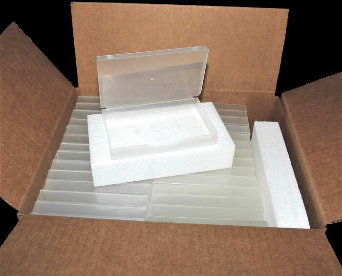 Audio Cassette Cases Lot of 56 Clear Frosted Soft Plastic Hold Cassette Tapes