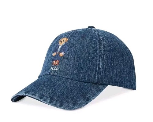 Polo Ralph Lauren Bear Dark Denim Baseball Hat Cap OS