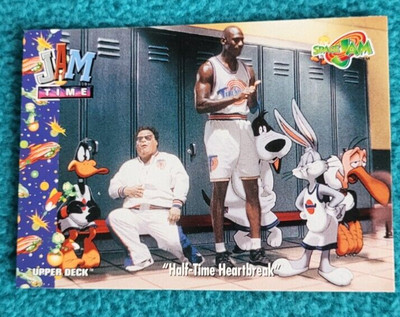 Space Jam Upper Deck Tracking Card #45 Michael Jordon ''Half-Time Heartbreak''