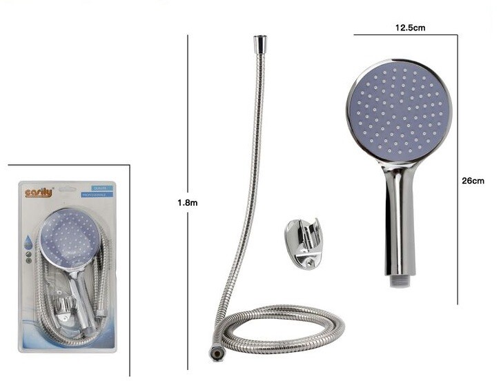 Kit Bagno Doccetta Doccino Soffione Doccia Con Laccio 1,8m e Staffa 69096 dfh