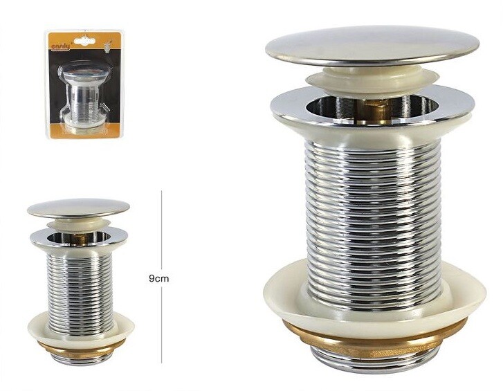 Tappo Piletta Scarico In Ottone Lavabo Bidet Lavandino 10264 dfh