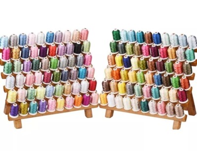 Simthread 120 Madeira Colors Polyester Machine Embroidery Thread Kit 550Y(500...