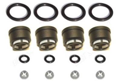 STI Side Feed Fuel Injector Repair Kit Filters Seals O-Rings JECS Yellow Top (4)