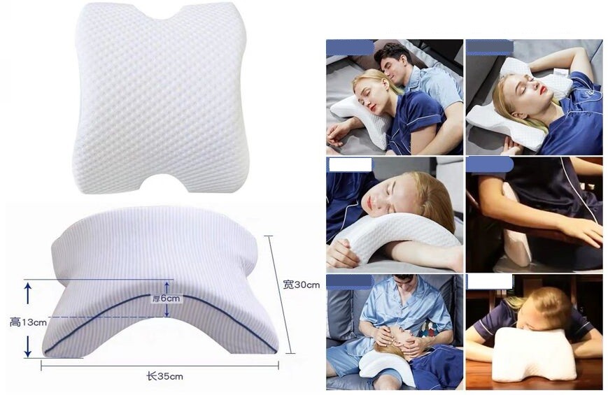 Cuscino Cervicale Curvo Memory Foam allevia problemi cervicali ultra Soft cir