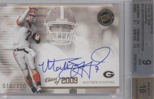 2009 Press Pass Signature Edition Matthew Stafford #CL-MS2