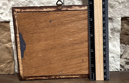 Vintage 3D Winter Scene Diorama Art Set Of 2 Framed Art  6” X 5”