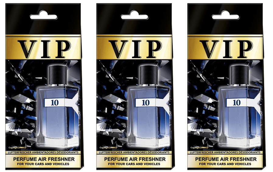 3x Auto Duft VIP 10, Lufterfrischer Auto,Duftbaum auto,Auto zubehör,Duftspender
