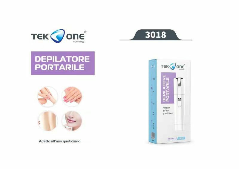Epilatore Donna TeKone 3018 Depilatore Sopracciglia Viso Baffetto Usb hsb