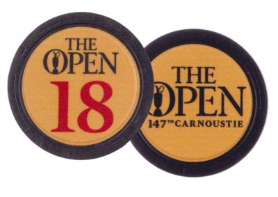 2018 OFFICIAL (Carnoustie) British Open (Yellow/Navy) POKER CHIP