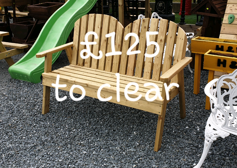 Clearance Lines On These Pressure Treated Wooden Garden Benches