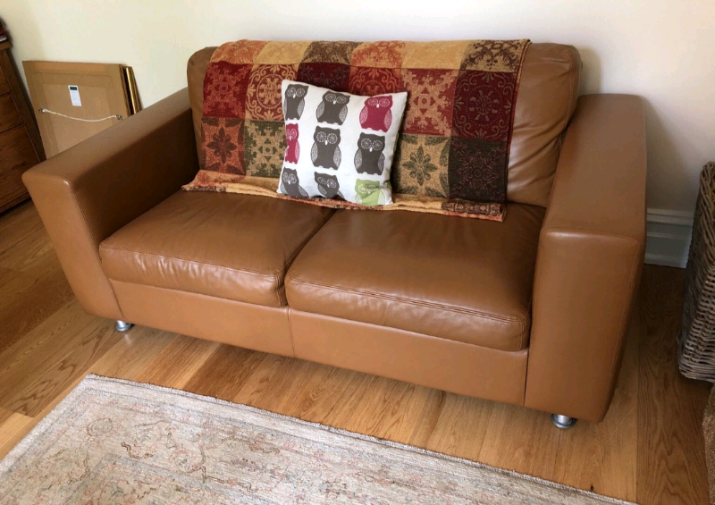 leather sofa bed 2 seater