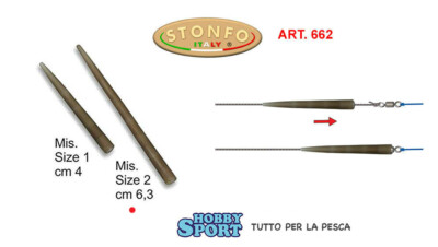 STONFO 662 CONI ANTI TANGLE SIZE 2 LUNGO 6,3 CM FEEDER METHOD CARPFISHING
