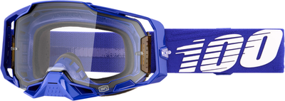 100-Percent Armega Goggle with Klein Clear Lens – Impact-Resistant MX Goggles wi