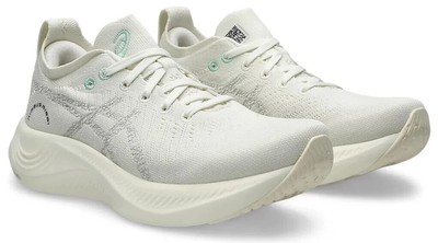 NEW Mens ASICS NIMBUS MIRAI White White MESH Running Shoes AUTHENTIC