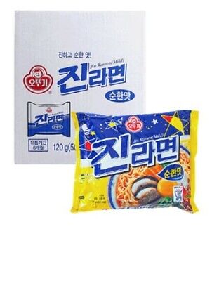 Jin Ramen, Jin Ramyeon Mild Flavor Korean Instant Ramen Noodle 20packs in 1 Box