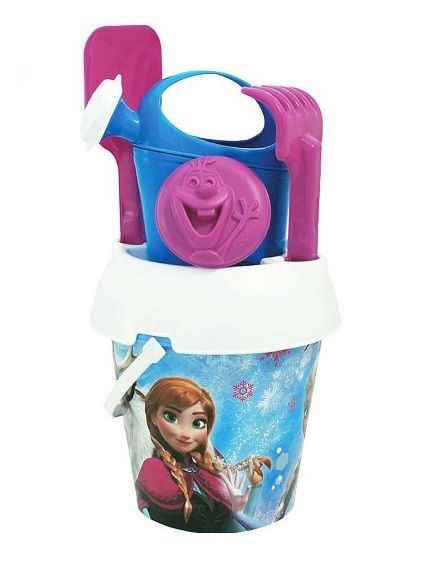 Secchiello Frozen Con Accessori Giochi Mare Bambini Innaffiatoio Paletta sar