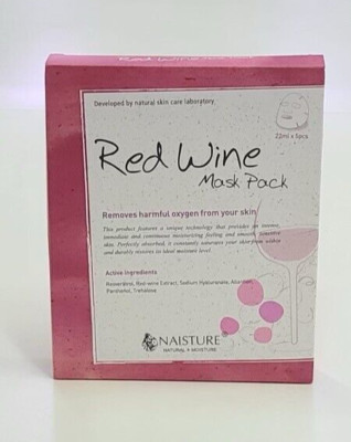 Naisture Premium Facial Red Wine Mask 5 pcs