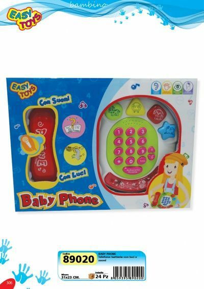 Baby Phone Telefono Con Luci E Suoni Giocattolo Gioco Bambini sar