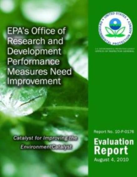 Epa's Office Of Research And Development Performance Measures Need Improvement