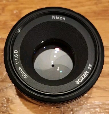 Nikon NIKKOR AF 50mm f/1.8 D DSLR Digital Camera Lens Excellent Condition 