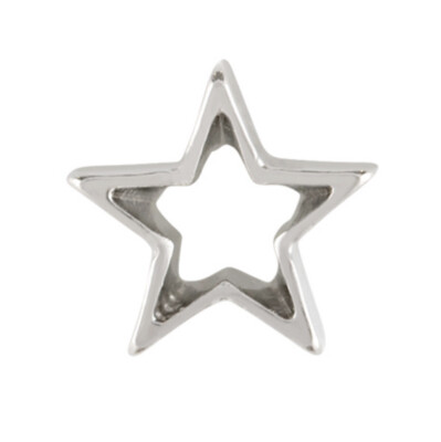 Authentic Origami Owl SILVER OPEN STAR Floating Charm