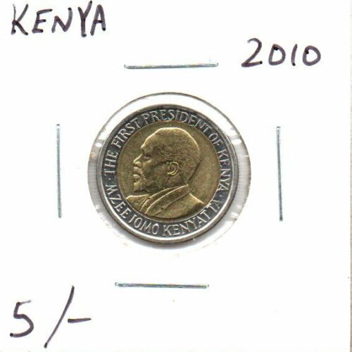 KENYA 5 SHILLINGS 2010 UNC as pictured
