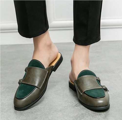 Men's Punk Splicing Casual Slipper Shoes Flat Hairstylist
